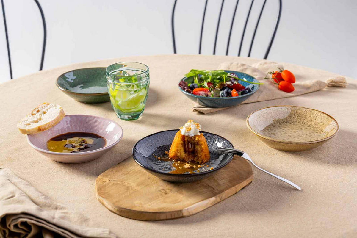 BRUNCHSET Matera anthrazit 12er Set - Anthrazit, Keramik (1/1/1cm) - Leonardo Living