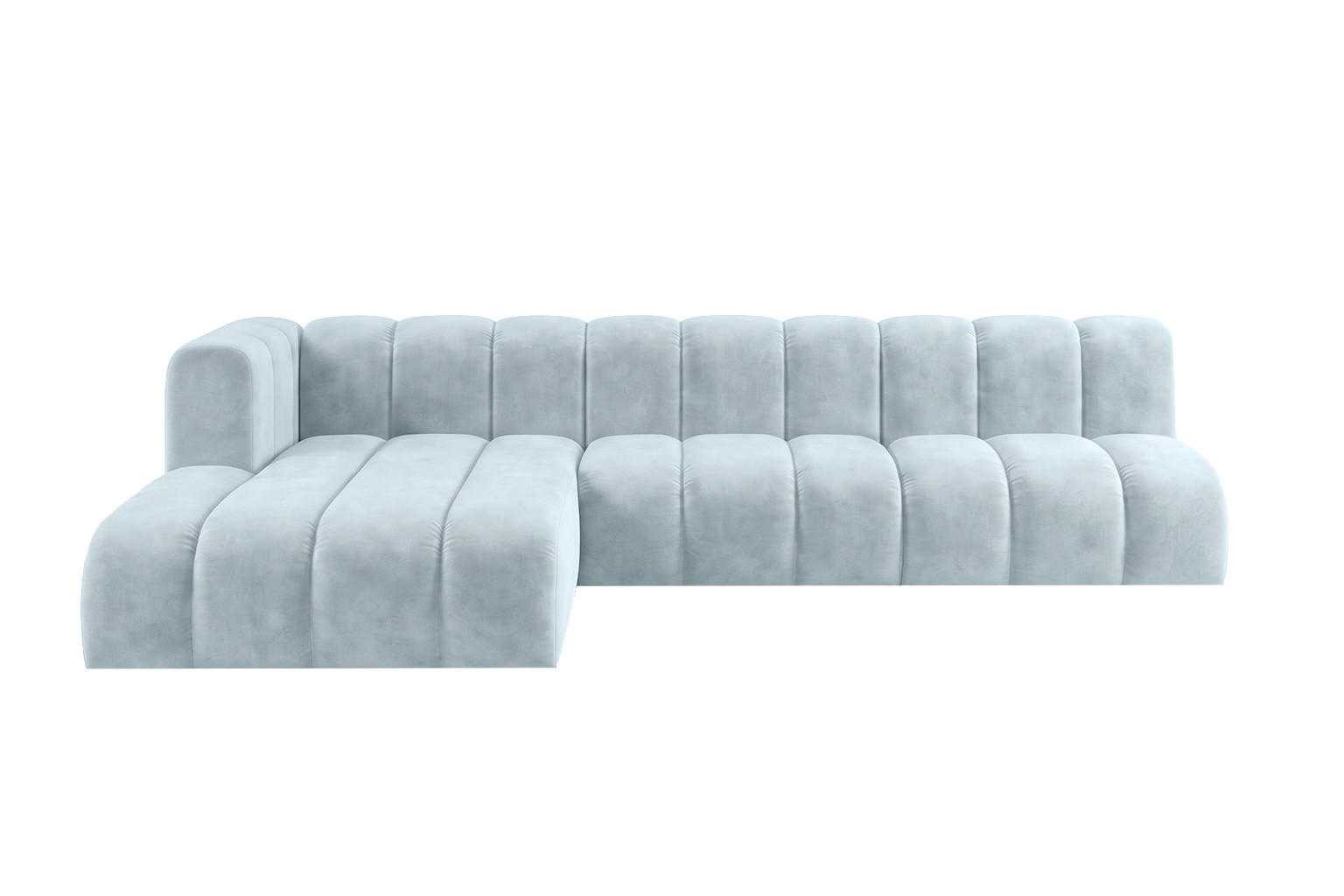 Kaiser Möbel Ecksofa Hellblau 295x179 cm
