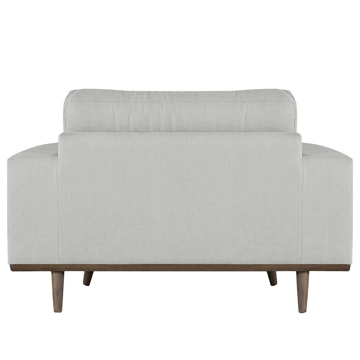 SESSEL - Eichefarben/Grau, Eichenholz/Textil (122/81/88cm) - home24