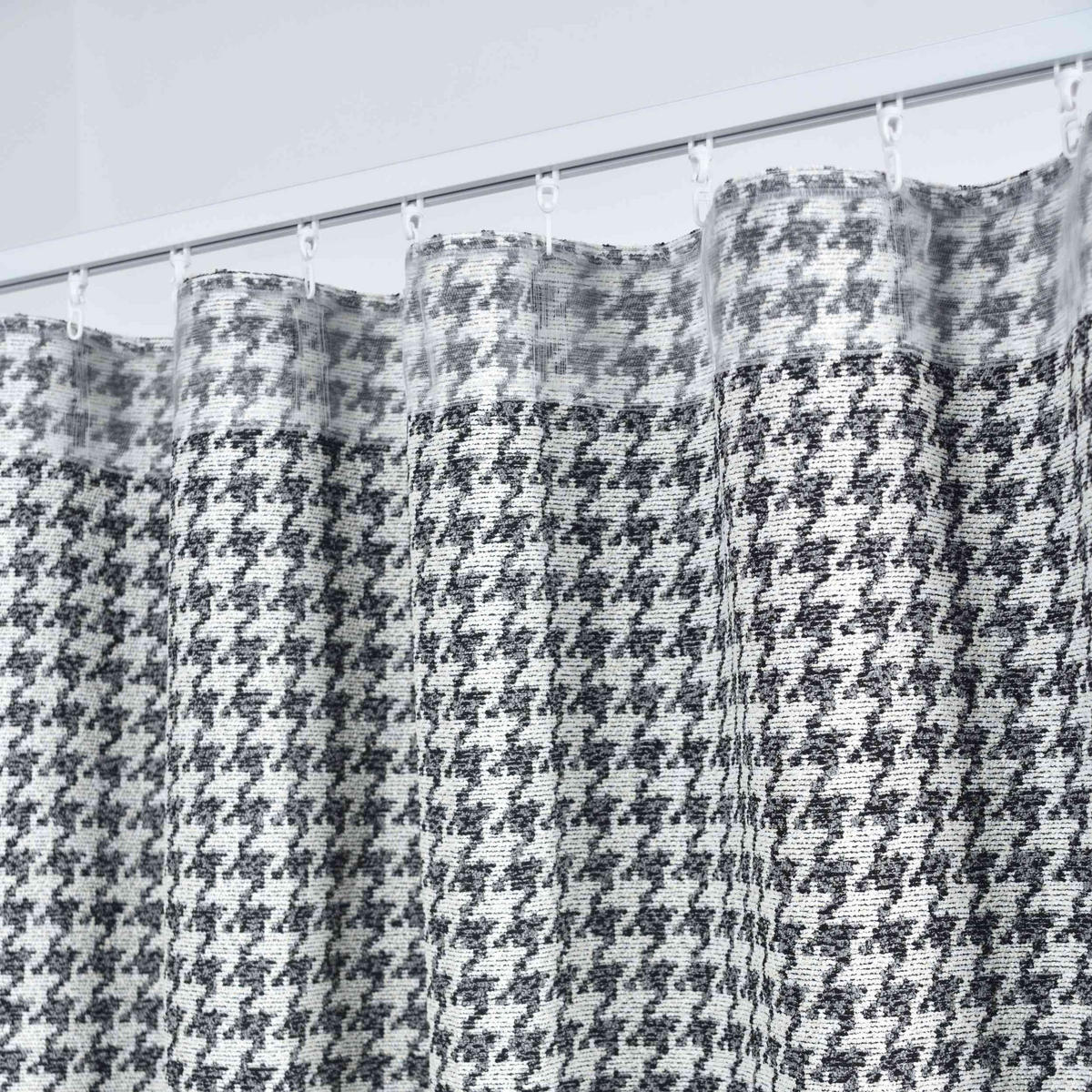VORHANG PARIS HxB 245x140 cm Creme Schwarz - Creme, Textil (140/245cm) - Gardinenbox
