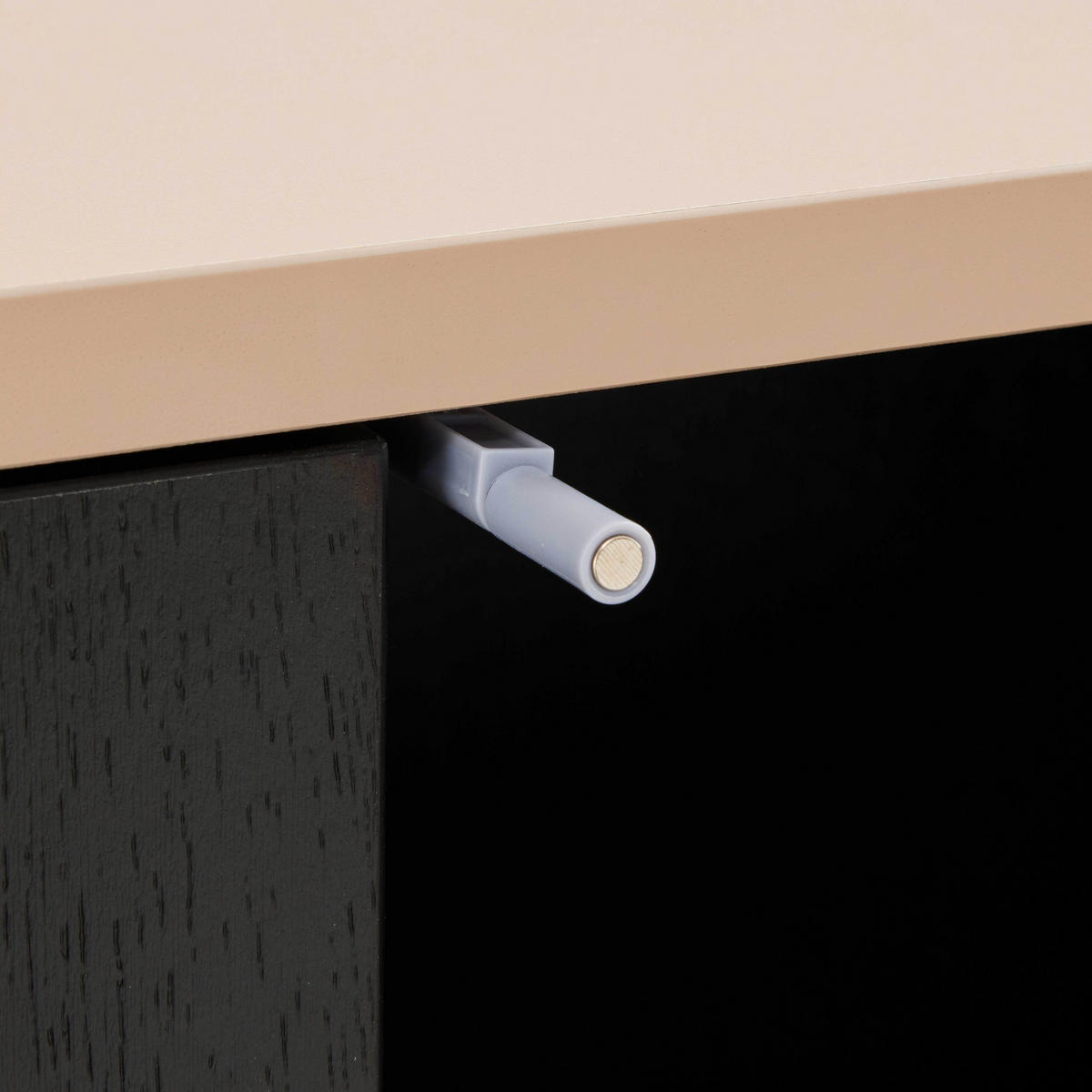 SIDEBOARD 140 cm, schwarzes Holz - Schwarz, Holz (40/75/140cm) - Oviala