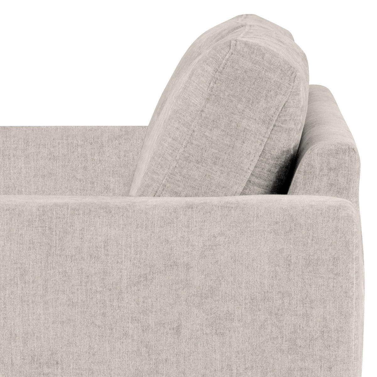 SESSEL - Eichefarben/Grau, Eichenholz/Textil (122/81/88cm) - home24