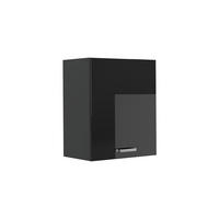 HÄNGESCHRANK R-Line, Schwarz Hochglanz/Anthrazit, 50 cm - Schwarz Hochglanz/Anthrazit, Holzwerkstoff (50/60/31cm) - Vicco