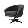 SESSEL Roma BX - Dunkelgrau/Schwarz, Holz/Textil (80/75/80cm) - MIRJAN24