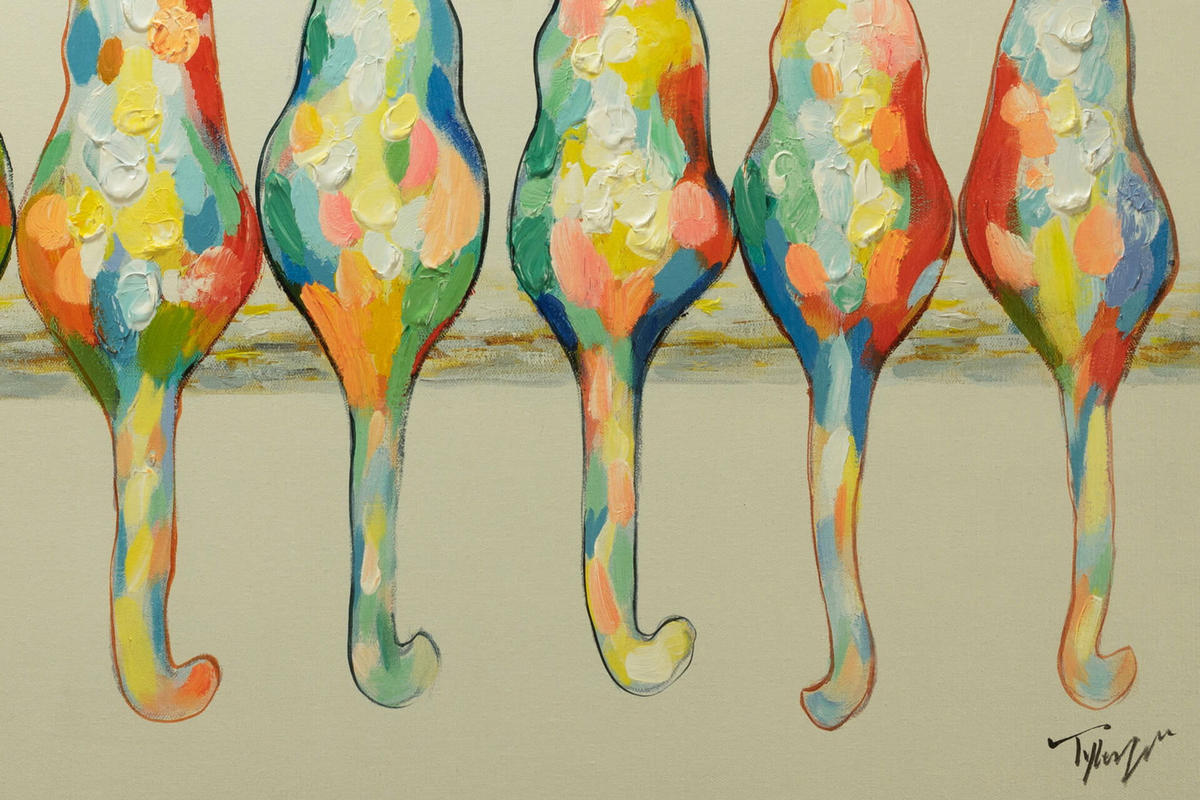 ACRYLBILD HANDGEMALT 120/60 cm - Multicolor, Holz/Textil (120/60cm) - KUNSTLOFT