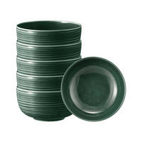 FOODBOWL Terra Moosgrün ø 17,7 cm 6er Set - Dunkelgrün, Keramik (17.7cm) - Seltmann Weiden