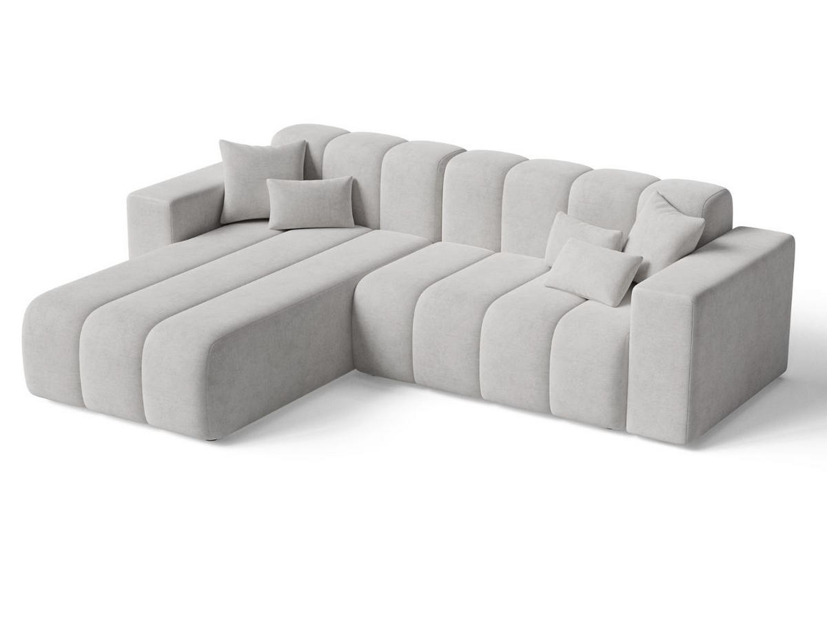 ECKSOFA Nork Grau Links - Grau, Holz/Textil (180/265cm) - Graingold