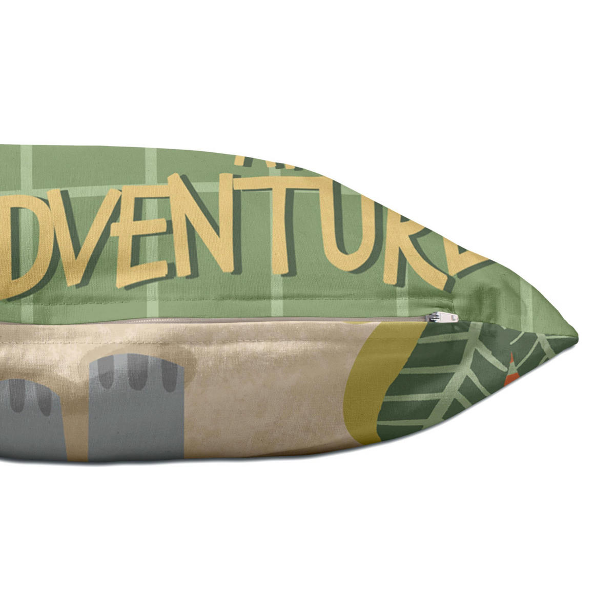 KISSENBEZUG world trip 50x30 cm mehrfarbig - Multicolor, Textil (50/30cm) - Happy Friday