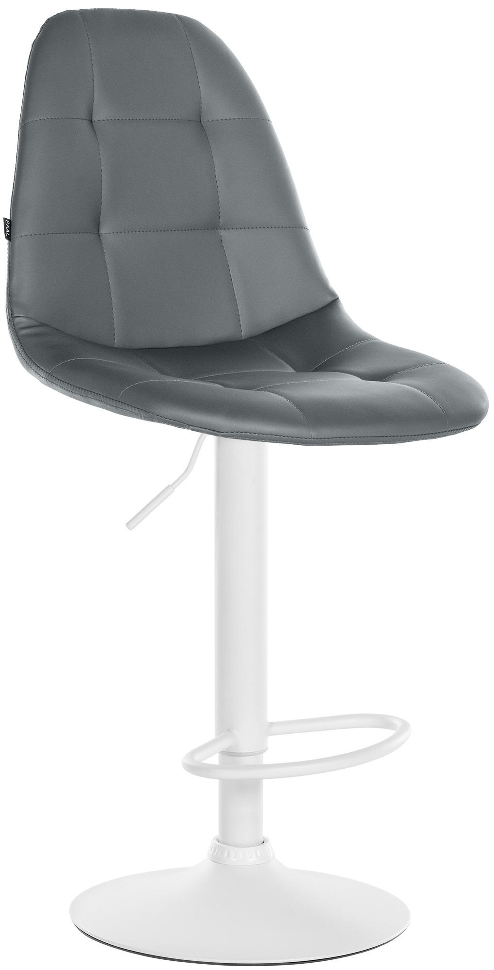 BARHOCKER Metall grau - Grau, Textil/Metall (47/58/56cm) - CLP