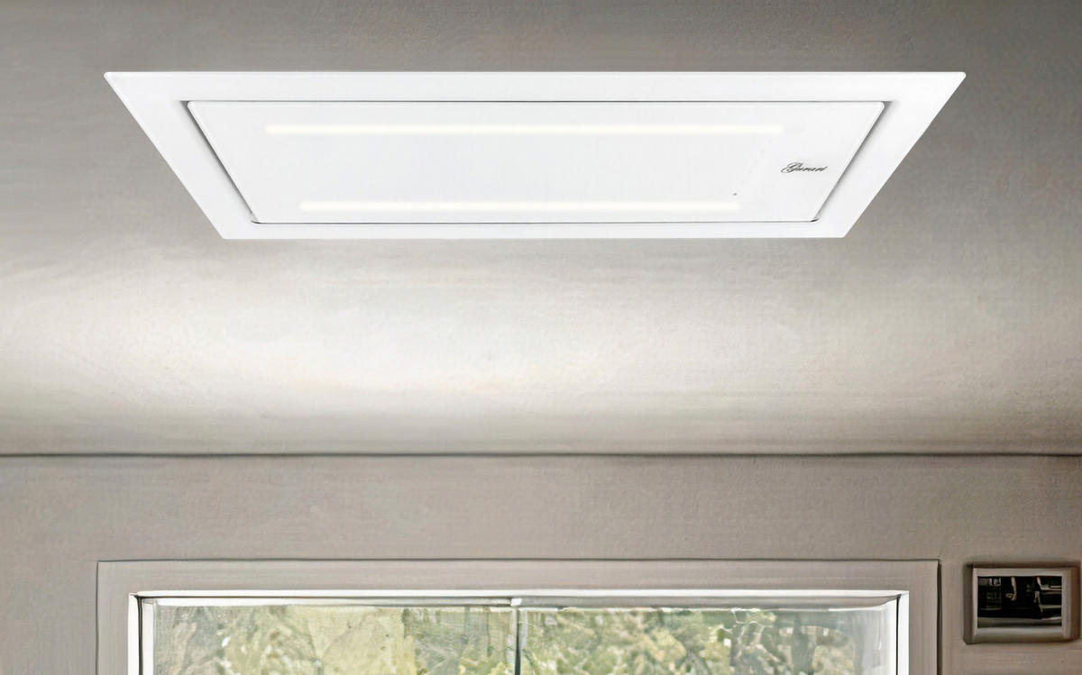 DUNSTABZUGSHAUBE GCH C 341 90 WH 90 cm Weiß - Weiß, Glas (90/10/60cm) - Gurari