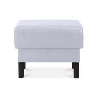 SITZHOCKER ESPECTO auf hohen Holzbeinen, grau - Schwarz/Grau, Textil (58/47/56cm) - KONSIMO®