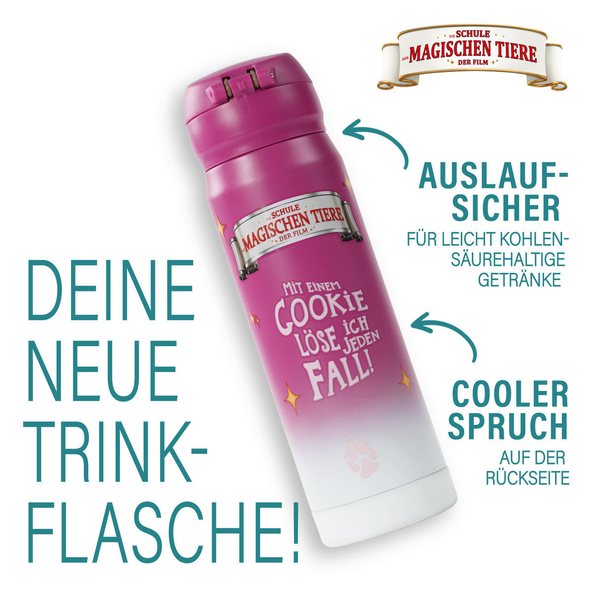 TRINKFLASCHE Kinder 380 ml - Rot, Kunststoff (0.38L) - Stoneline