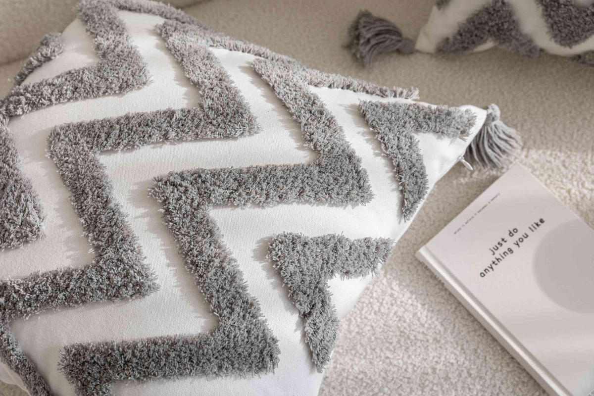DEKOKISSEN Bonn HxB 45x45 cm Grau - Grau, Textil (46/45cm) - Gardinenbox