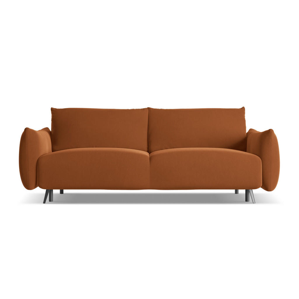 Thumbnail - Makamii 3-Sitzer, Terra cotta, Textil, Füllung: Schaumstoff, 230x86x105 cm, Made in EU, Wohnzimmer, Sofas & Couches, Sch...