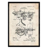 POSTER Kurz Fleisch Patent A3 Rahmenlos - Klar, Papier (29.7/5/42cm) - Nacnic