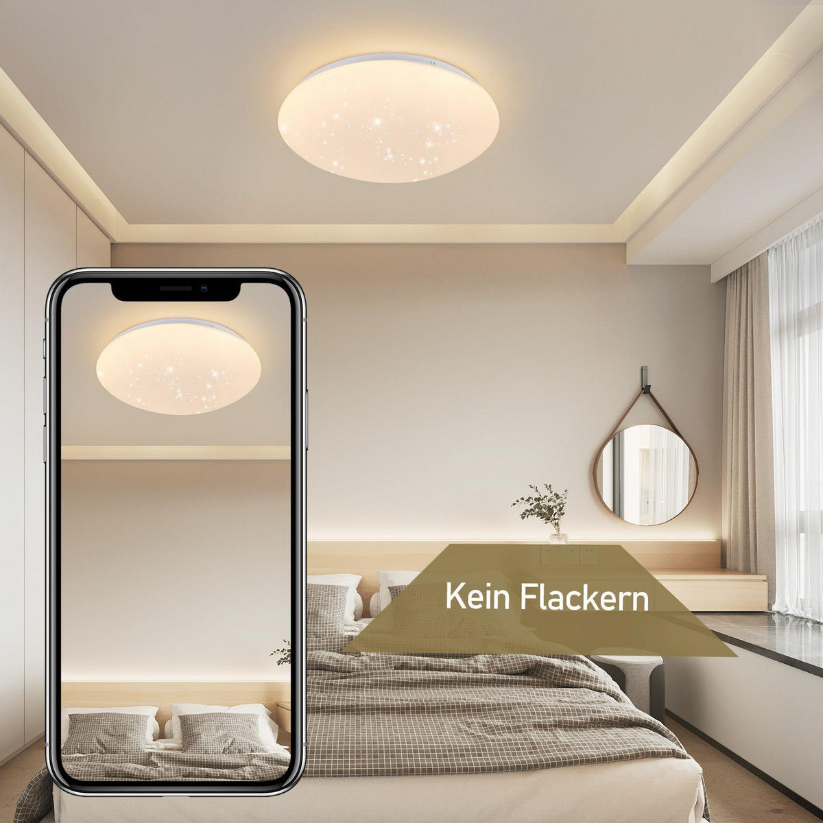 LED-DECKENLEUCHTE Jonas 30/30/7 cm - Weiß, Kunststoff (30/30/7cm) - Nettlife