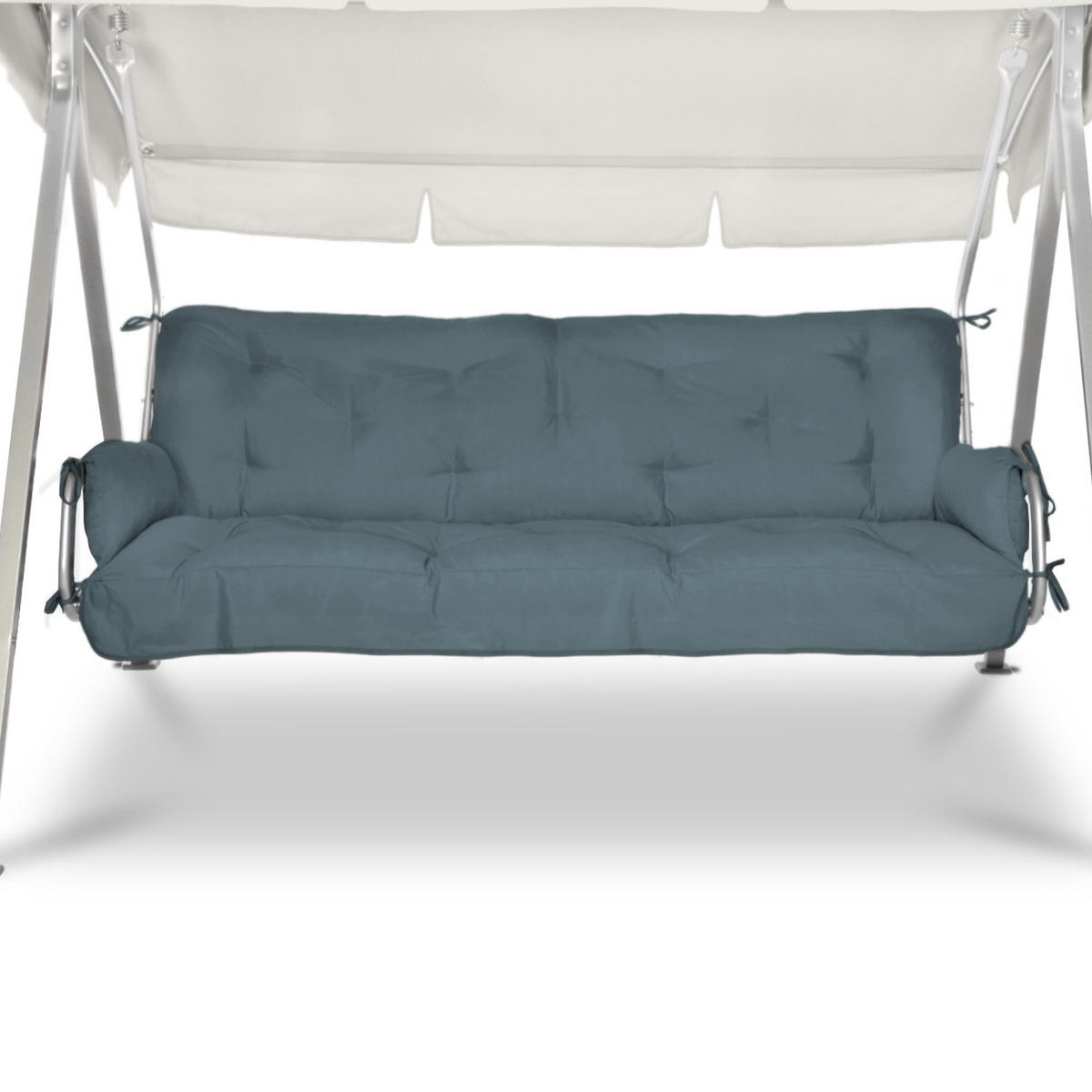 AUFLAGE für Hollywoodschaukel Flair HS 180x50x8cm Taubenblau - Blaugrau, Textil (50/180cm) - Beautissu 