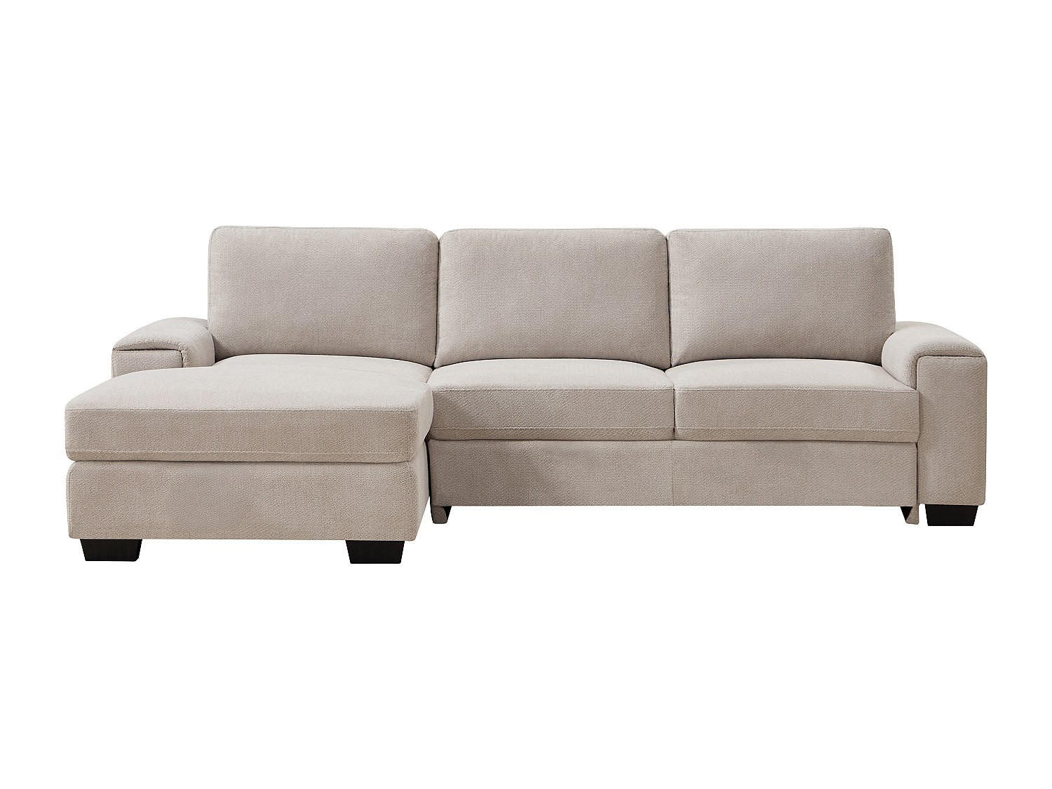 SCHLAFSOFA - 4 Personen - Stoff - Beige - - Beige, Textil (260/85/153cm) - Vente-Unique