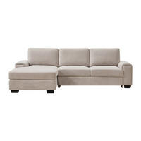 SCHLAFSOFA - 4 Personen - Stoff - Beige - - Beige, Textil (260/85/153cm) - Vente-Unique