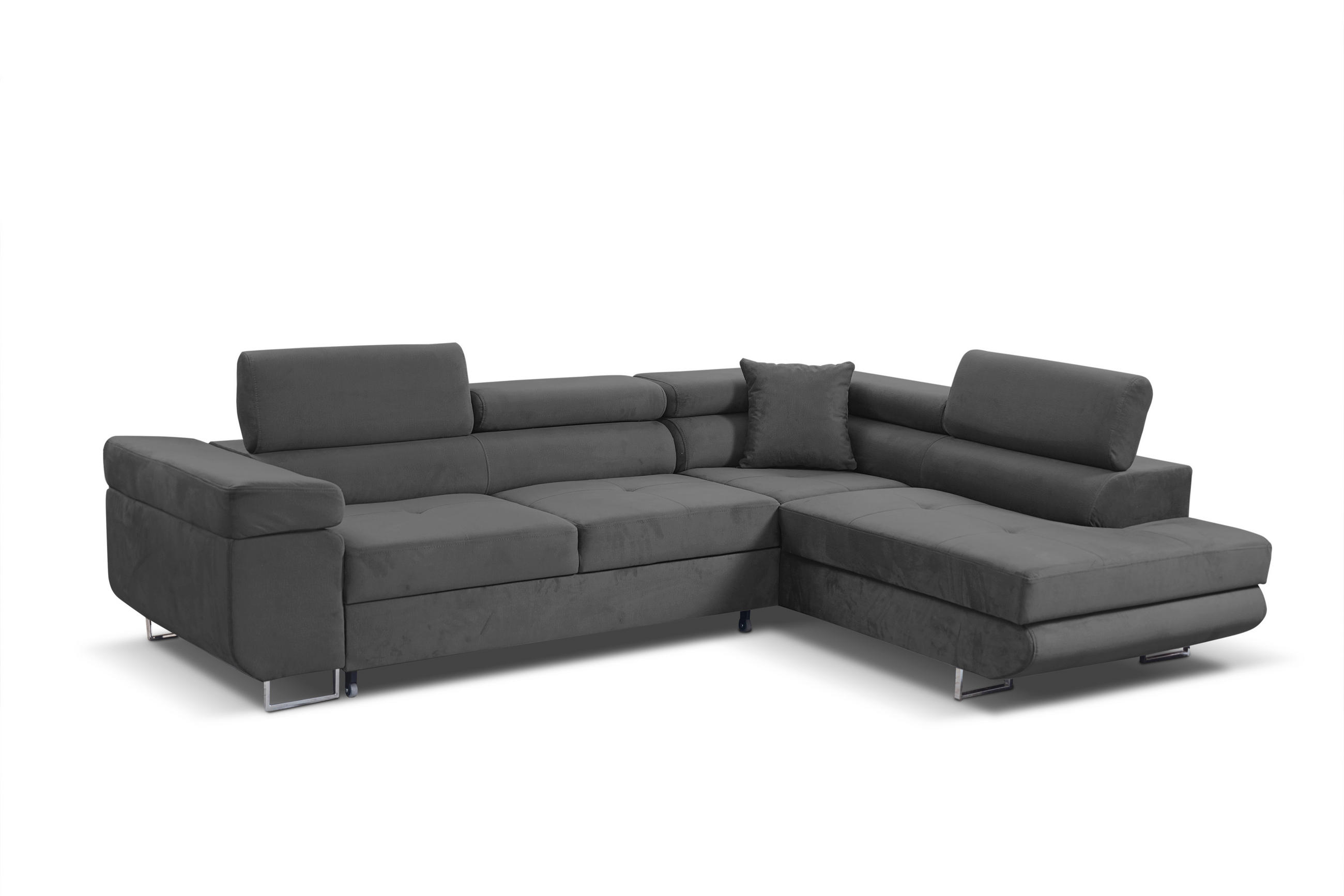 Margaret Hadas24 Ecksofa Dunkelgrau 271x202 cm