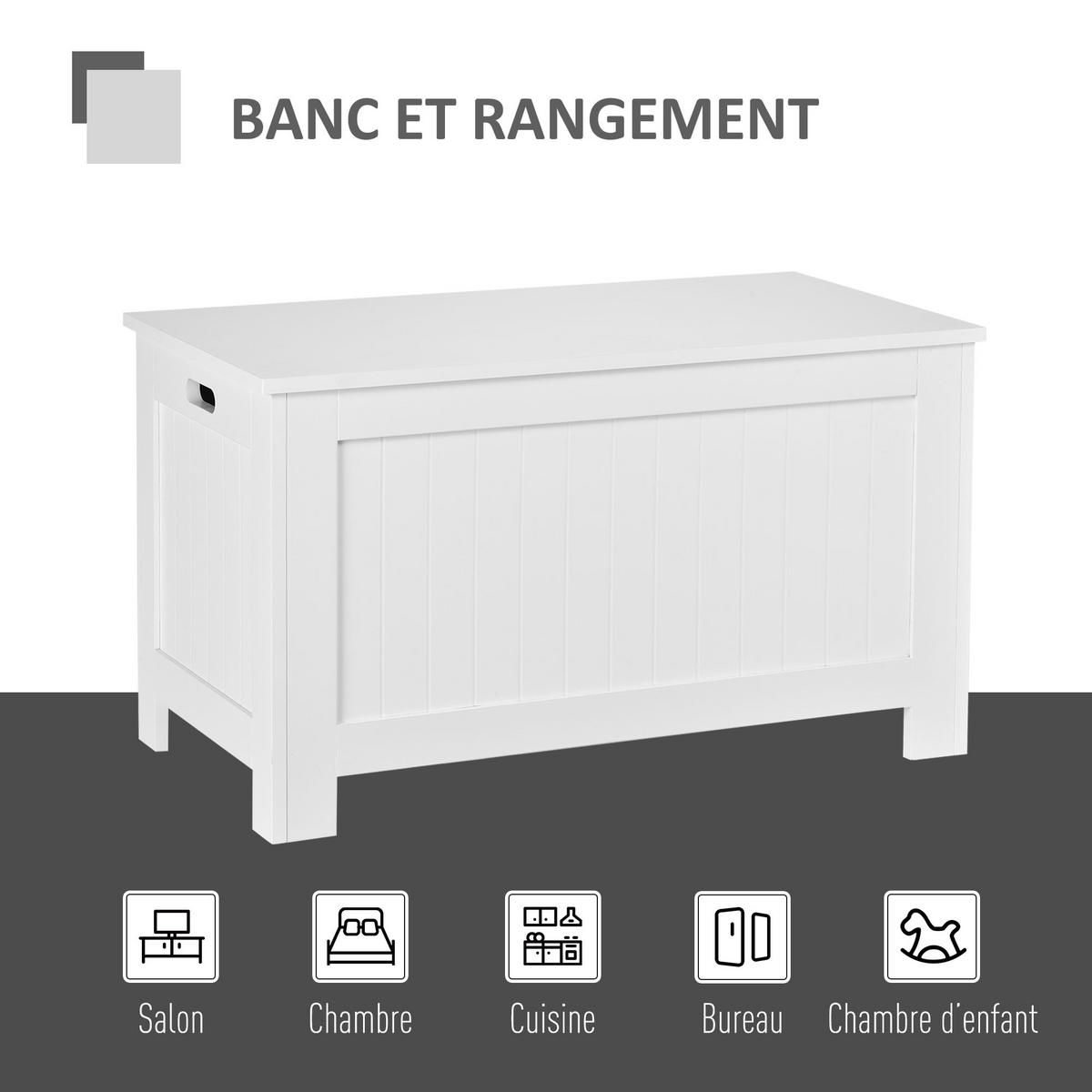 KISSENBOX DE-12336 81/40/46 cm Weiß - Weiß, Holzwerkstoff (40/46/81cm) - ComfortXL