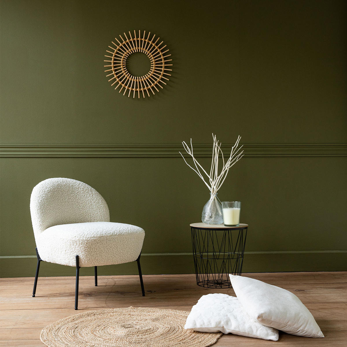 SESSEL Helmi Beige - Beige, Textil (55/69.5/64cm) - Happy Garden