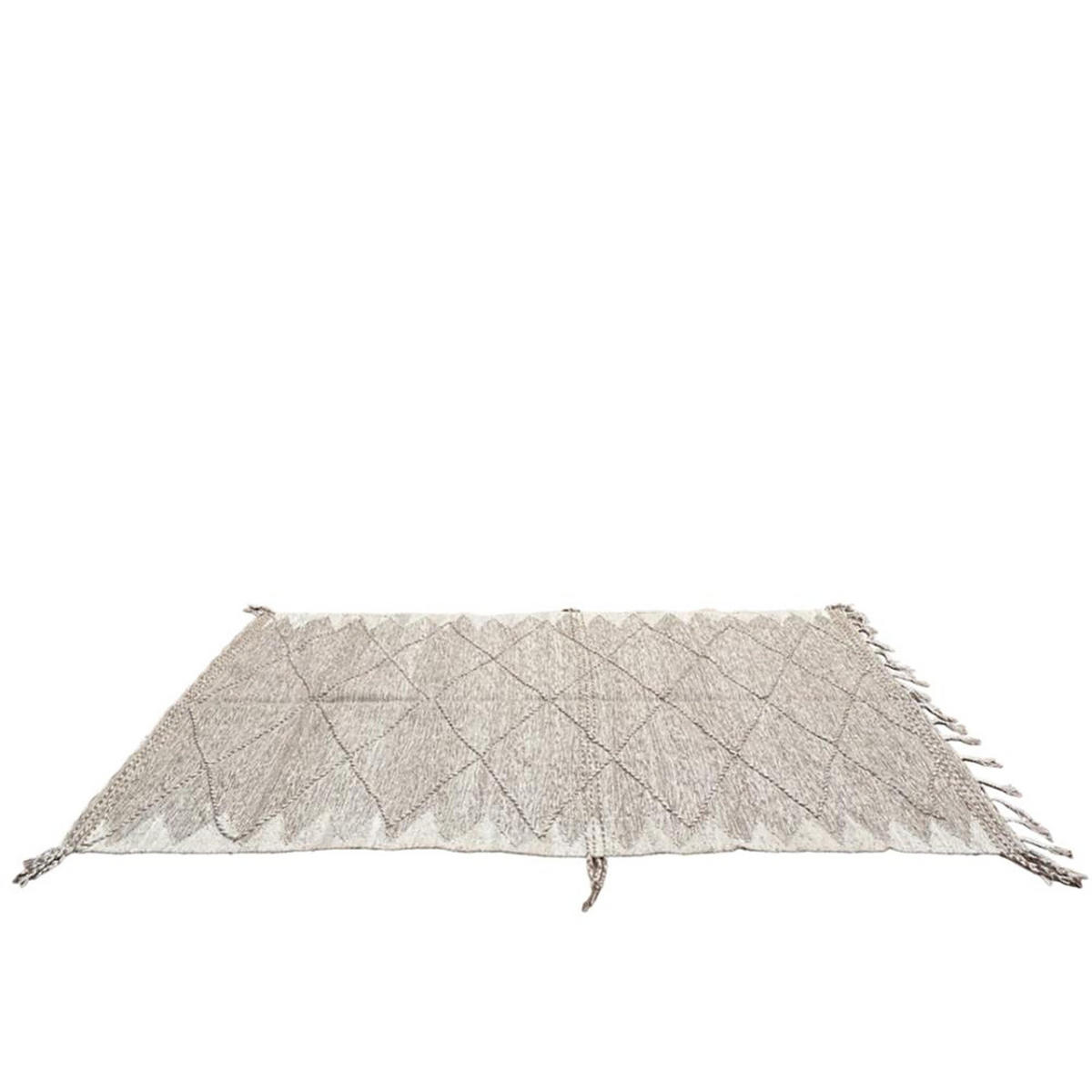 BERBERTEPPICH Kelim Marokko Wolle 200x 300 cm - Beige, Naturmaterialien (200/300cm) - AFK Living