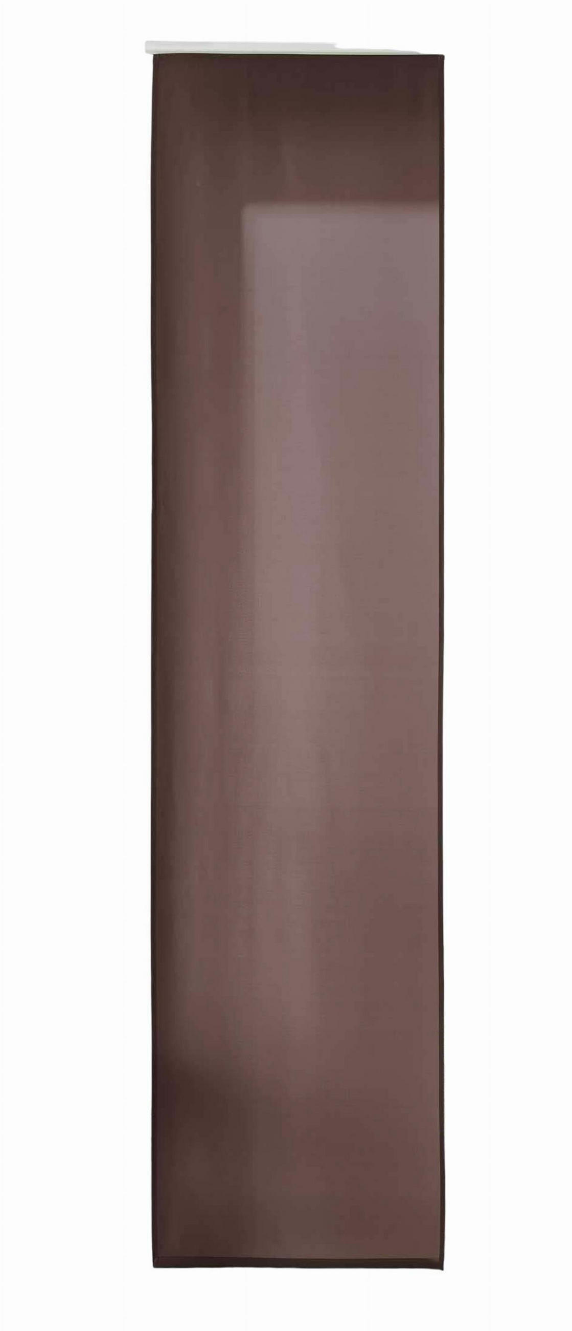 FLÄCHENVORHANG Mikrofaser 245x60 cm Braun - Braun, Textil (60/245cm)