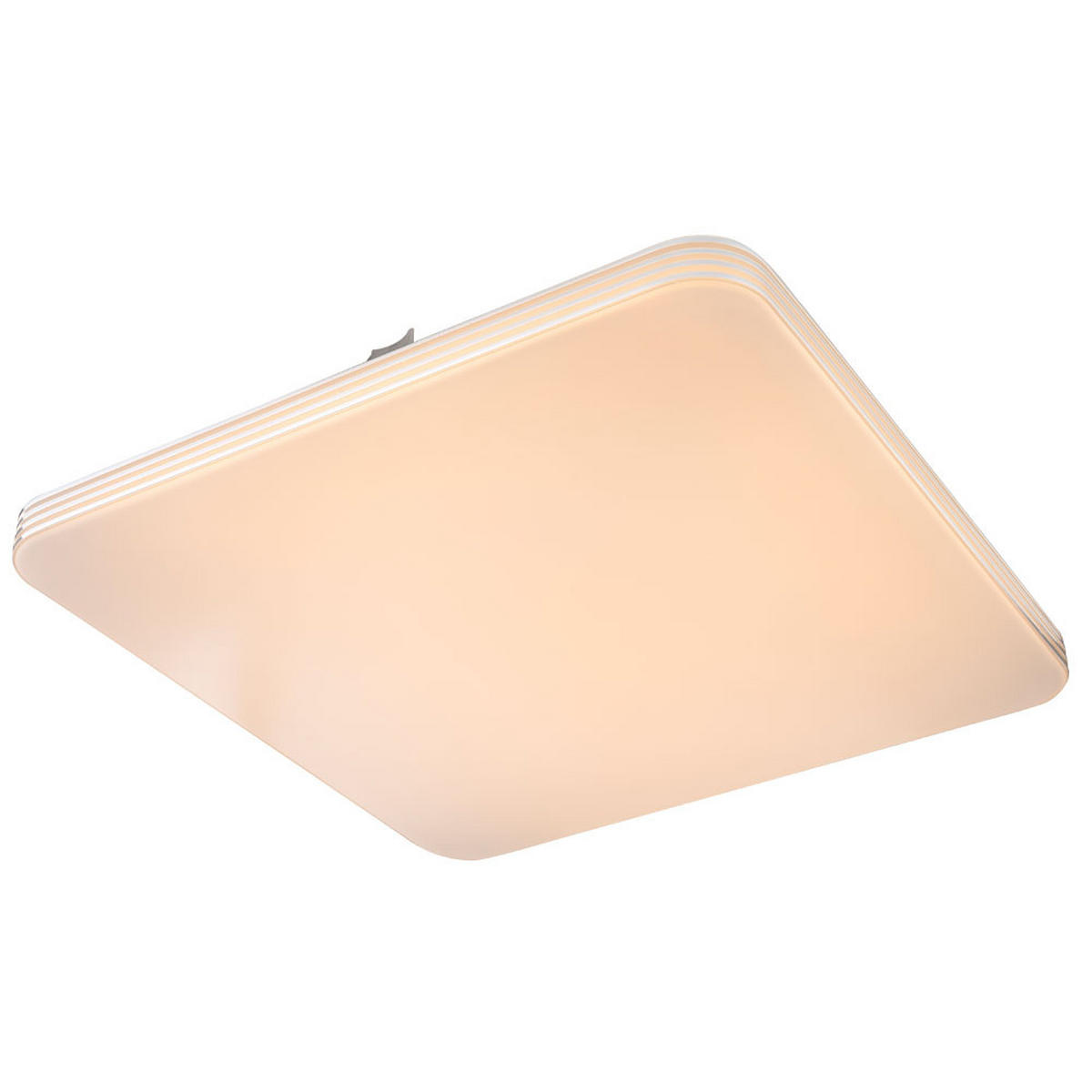 DECKENLEUCHTE TAHALRA LED Metall Weiß, quadratisch - Weiß, Metall (37.5/37.5/5cm) - Globo Lighting