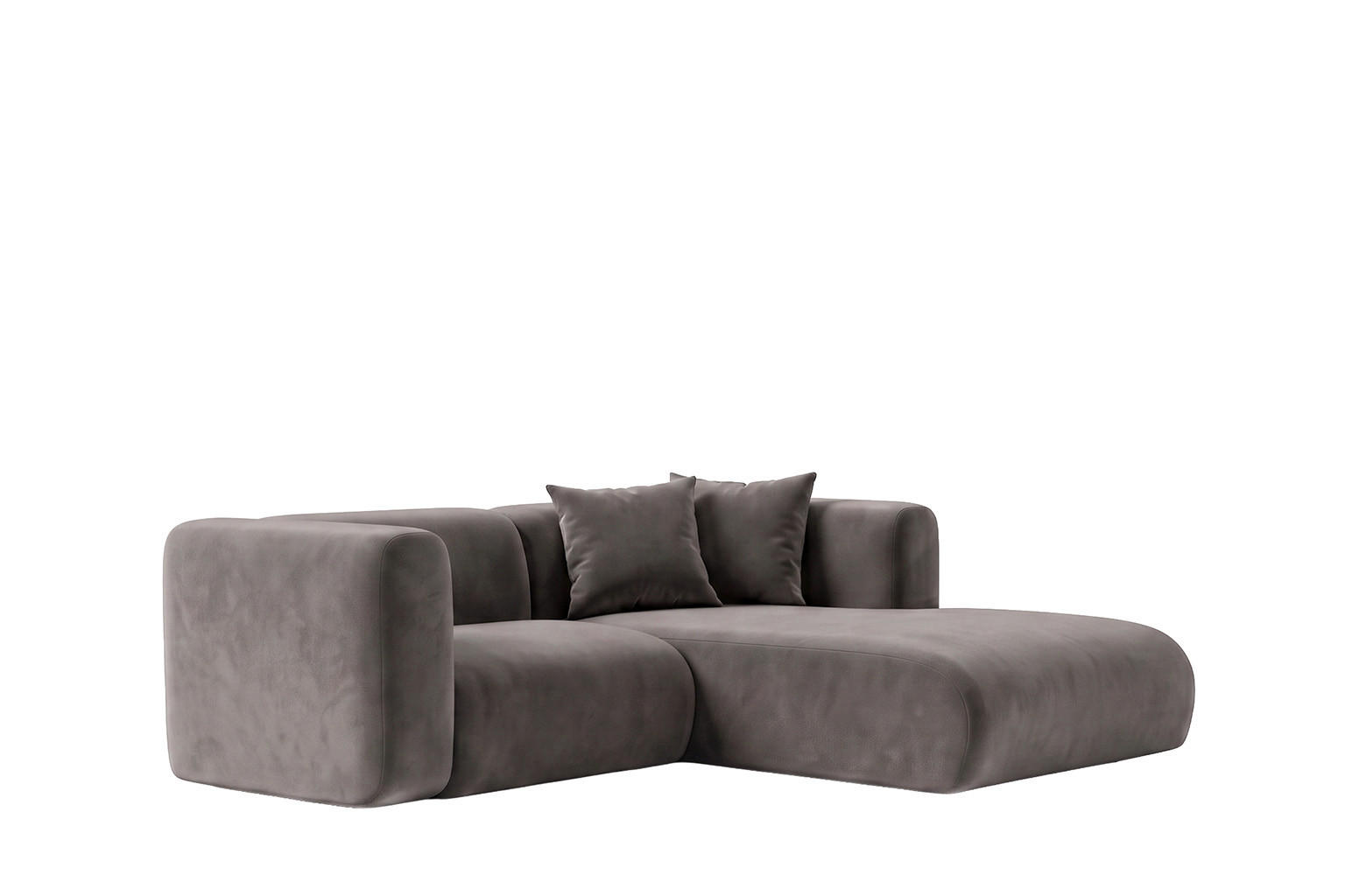 Kaiser Möbel Ecksofa Grau 226x179 cm