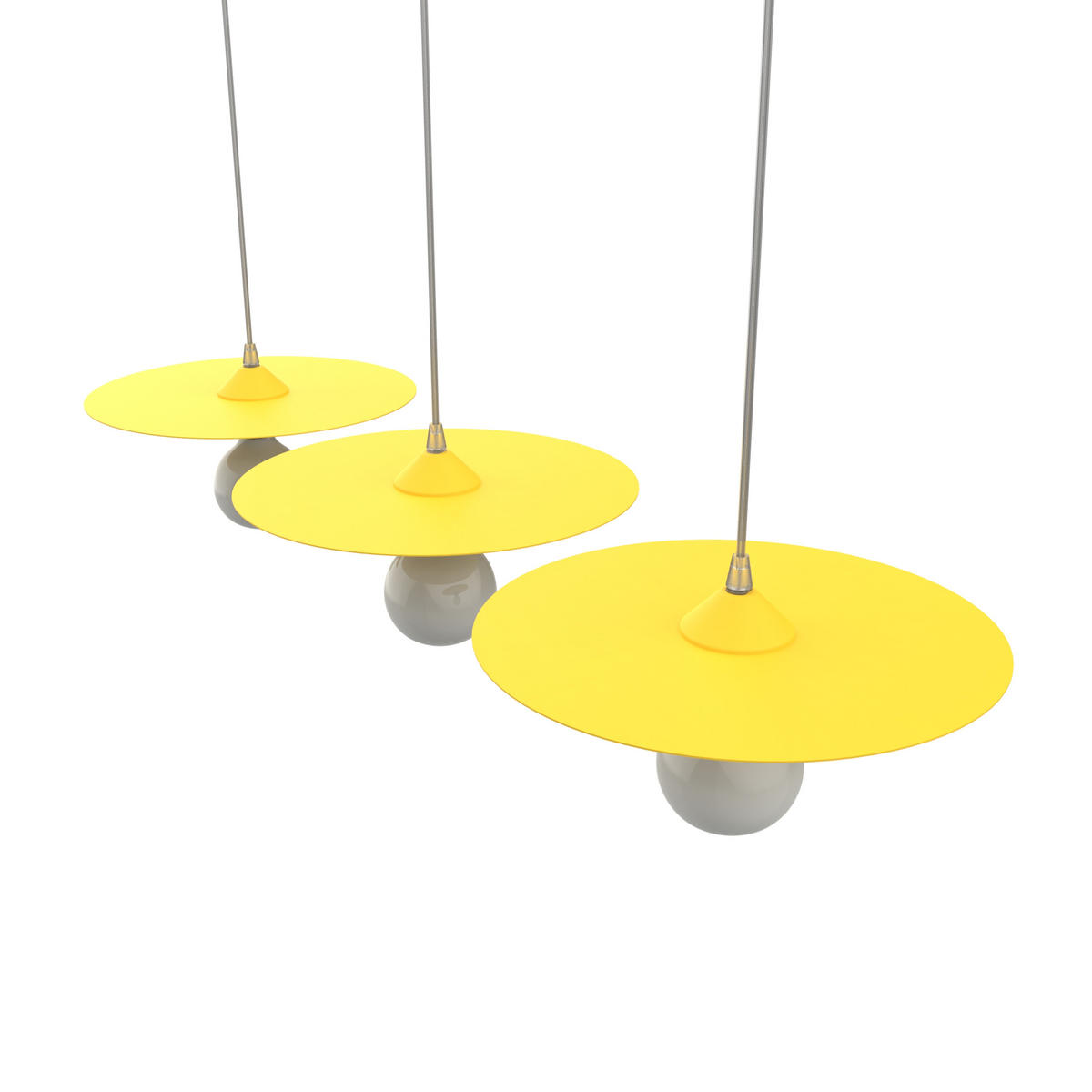 HÄNGELEUCHTE - Gelb, Metall (30/30/7cm) - Lumicom