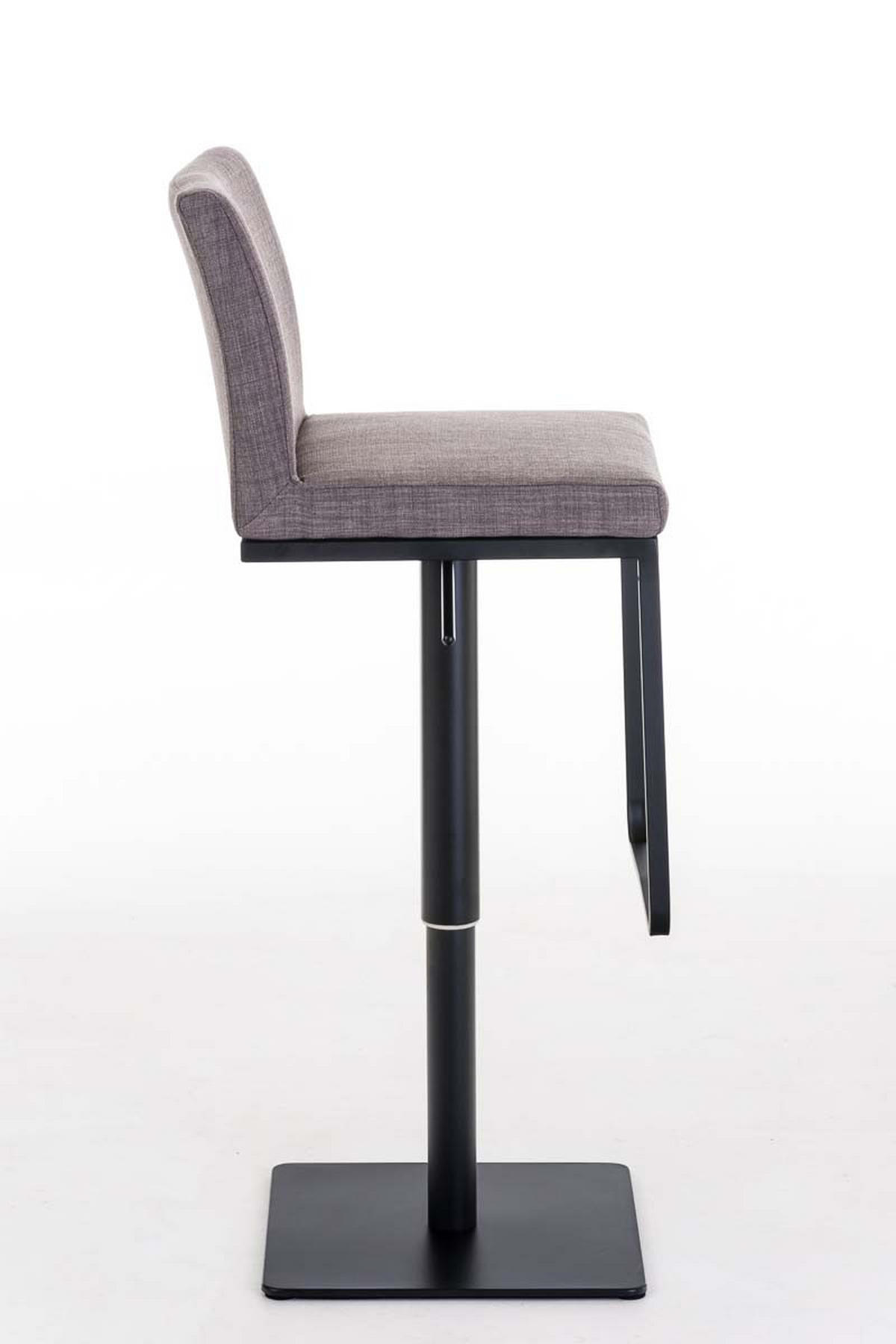 BARHOCKER Stoff Grau - Schwarz/Grau, Textil/Metall (42/86/44cm) - CLP