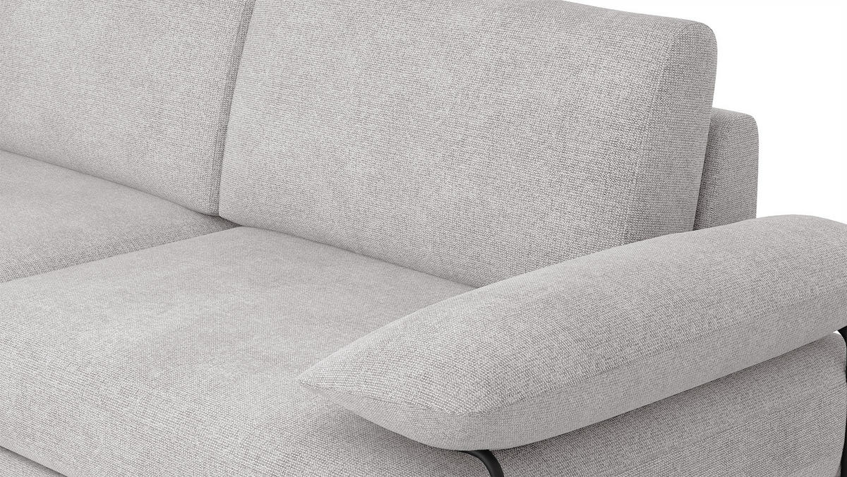 SOFA LORI 3-Sitzer, creme - Creme/Schwarz, Holzwerkstoff/Textil (245/87/96cm) - Courtois Laville