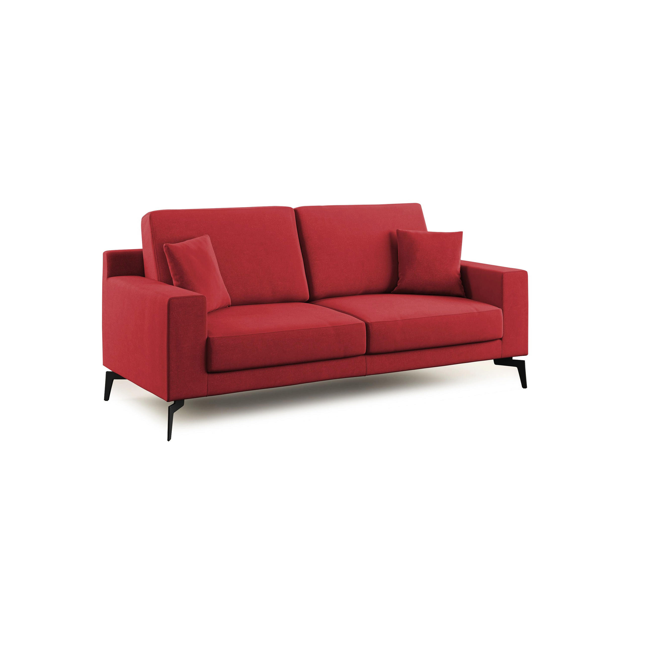 Divani.store Linearsofa Rot 186x95x91 cm
