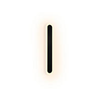 LED nástěnné svítidlo Yauger 50/8/4cm - černá, kov (8/4/50cm) - Nettlife