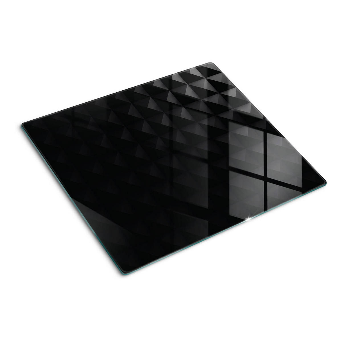 GLASPLATTE 60x52 cm Abstrakt - Schwarz, Glas (60/0.4/52cm) - TULUP
