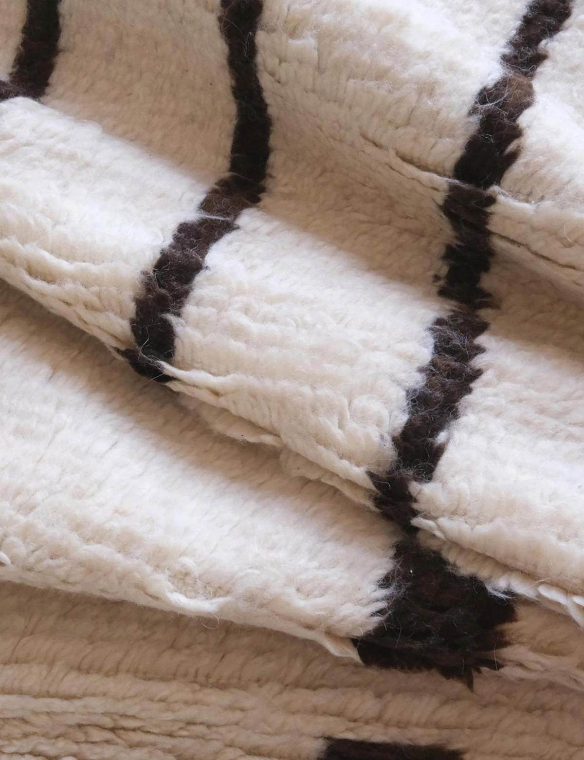 BERBERTEPPICH aus reiner Wolle 194x 295 cm - Beige, Naturmaterialien (194/295cm) - AFK Living