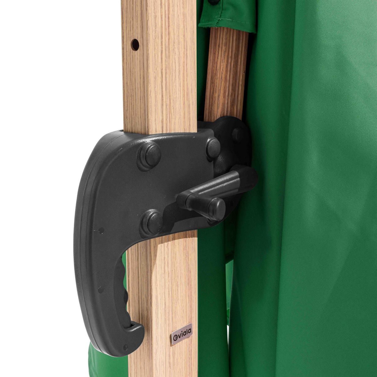 SONNENSCHIRM 3x3m mit Gewichtsplatten, Grün - Grün, Metall (300/300cm) - Oviala