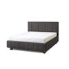 POLSTERBETT Reta 160x200 in Siena Dark Gray - Dunkelgrau, Holz - Letti Moderni