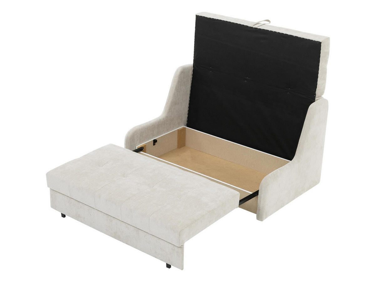 SCHLAFSOFA Viva Elite III - Schwarz/Grau, Holz/Metall (146/85/98cm) - MIRJAN24