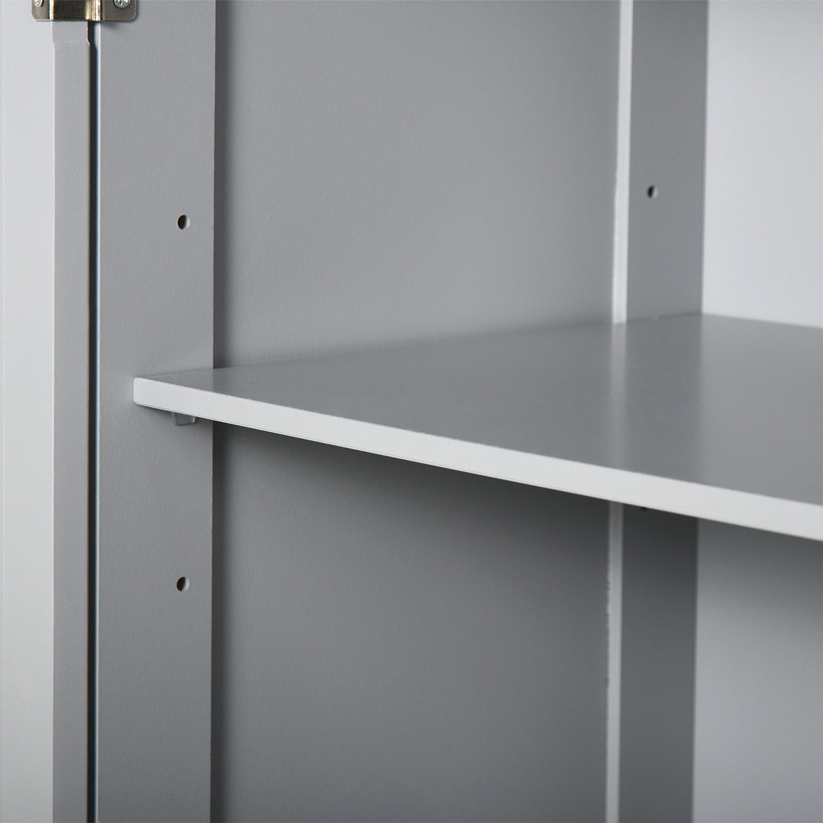 MIDISCHRANK DE-17299 mit 2 Schubladen & verstellbarem Regal Grau - Grau, Holzwerkstoff (30/75/60cm) - ComfortXL