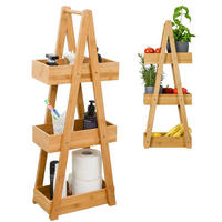BAMBUS-BADEZIMMER-REGAL 30x18x80 cm inkl. 3 Körbe - Braun, Holz (18/80/30cm) - Dunedesign