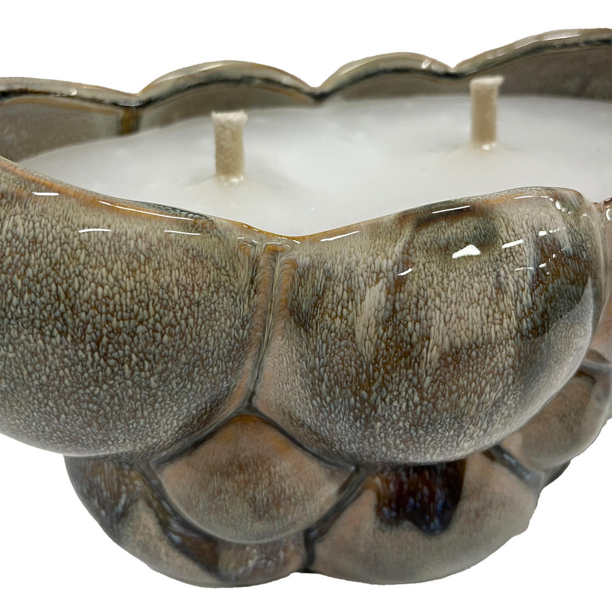 KERZE Jodie Grün 28.5/19/16cm - Grün, Keramik (19/16/28.5cm) - PTMD Collection