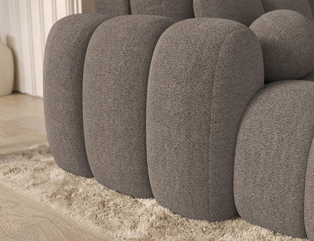 ECKSOFA COVELION L-Form – Schlaffunktion, Bettkasten, Wellenfederung, HR-Kaltschaum, inkl. Kissen, moderner Wohnkomfort - Braun, Kunststoff (260/167cm) - Wohnideebilder