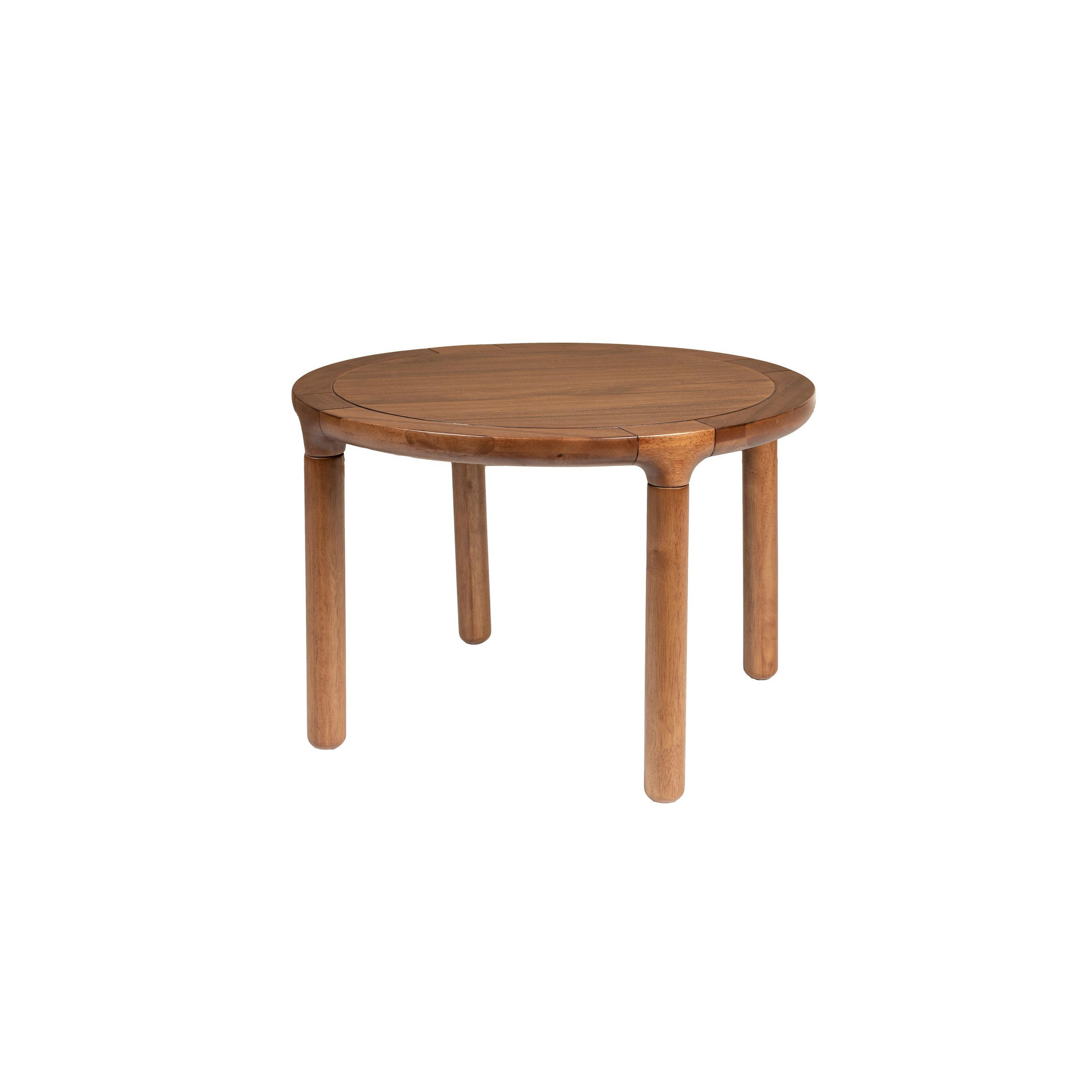 COUCHTISCH Storm Rund 60 cm Walnussfarbe - Braun, Holz (60/60/40cm) - Zuiver