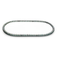 DEKOTABLETT Margot Silber 30/14/1 cm Glas - Silberfarben, Glas (1cm) - Mondex