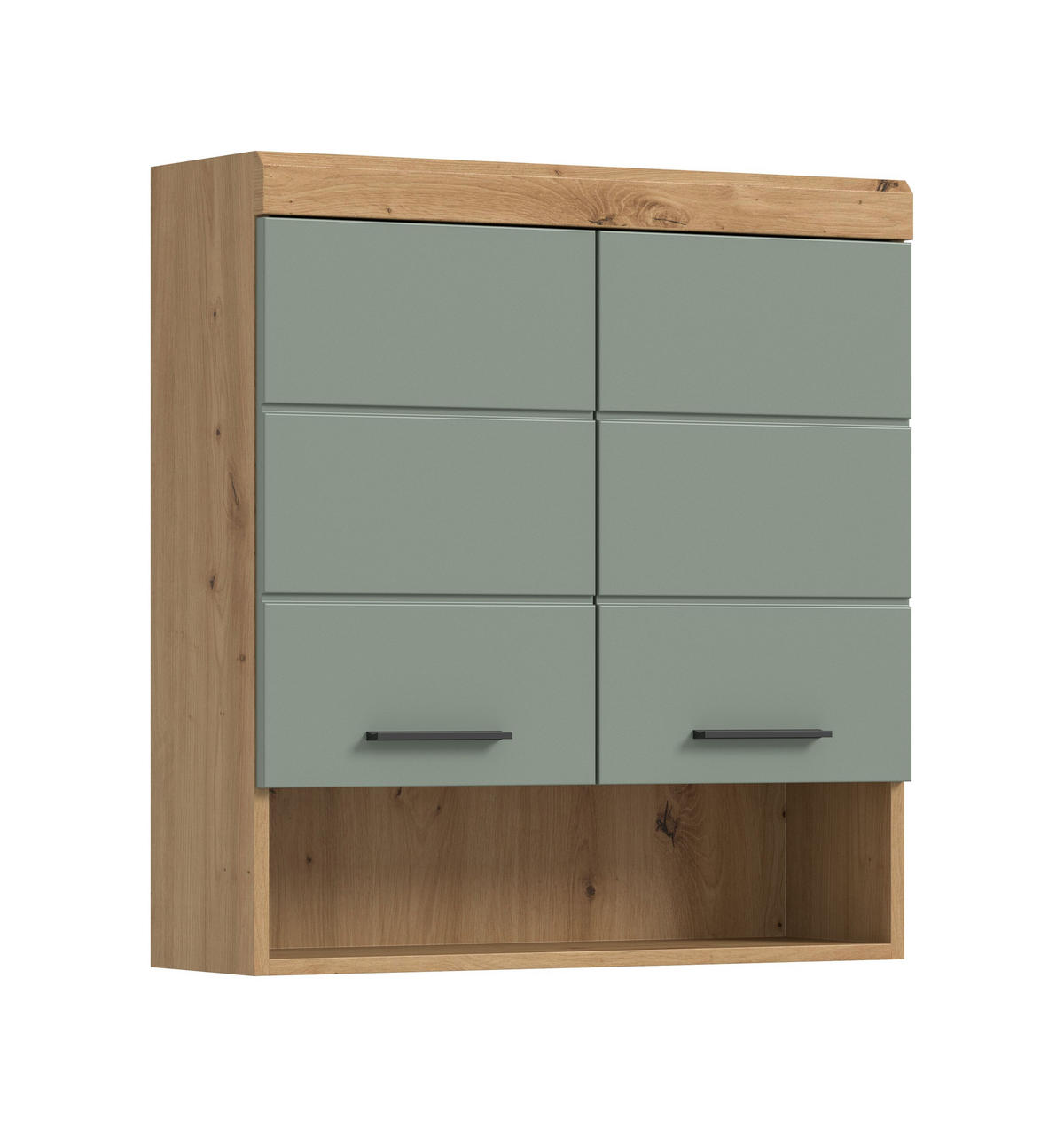 HÄNGESCHRANK Scout Bad in Artisan Eiche Nachbildung und Salbei Nachbildung B/H/T: 74x79x24 cm - Eiche Artisan, Holz (74/79/24cm)