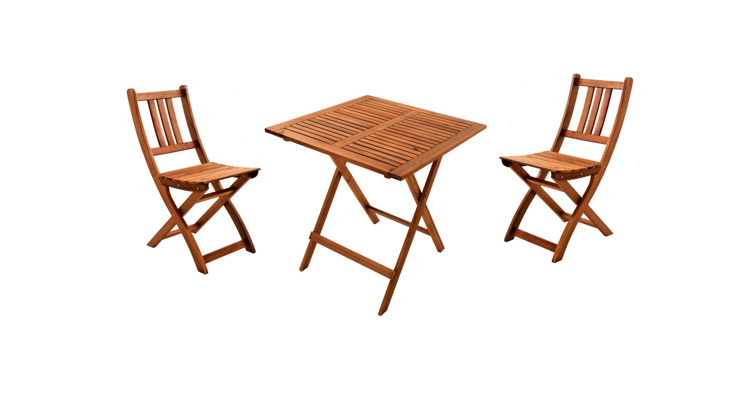GARTENMÖBELSET 3TLG. BLOOM - Beige, Holz - SAM