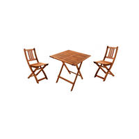 GARTENMÖBELSET 3TLG. BLOOM - Beige, Holz - SAM