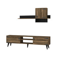 WOHNWAND Anthes Braun - Braun, Holzwerkstoff/Kunststoff (180/41/30cm) - moebel17